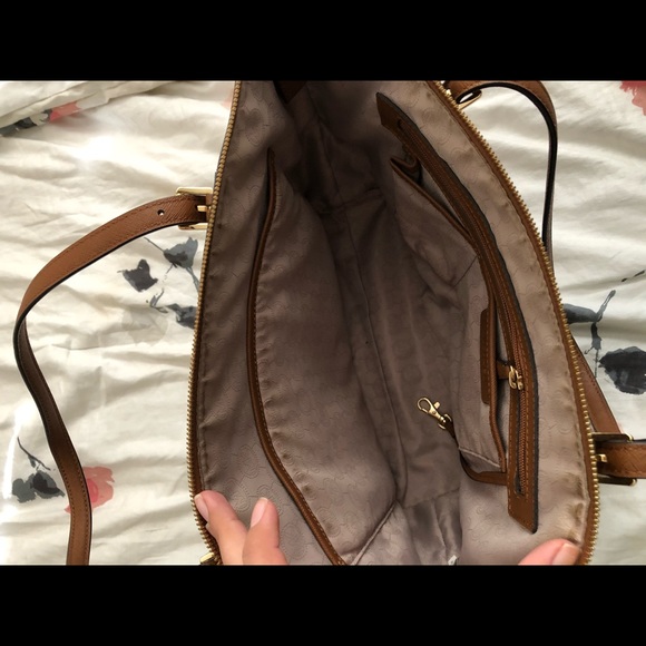 Brown Michael Kors Jet Set Tote Shoulder Bag - Picture 8 of 9